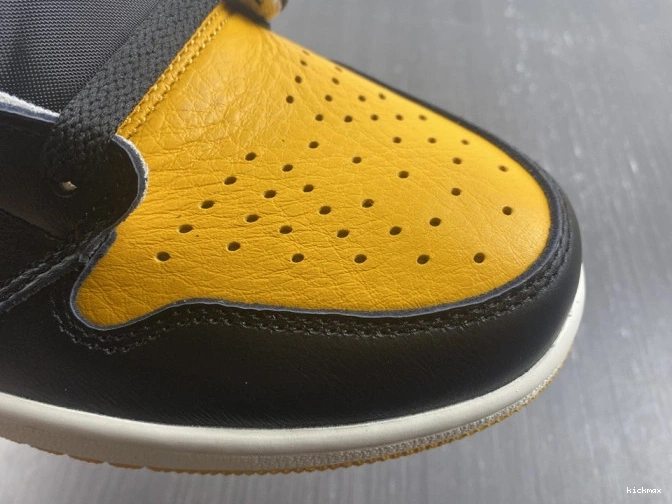 Cheap 1 OG Toe Jordan 555088-711 Yellow High Air 0801